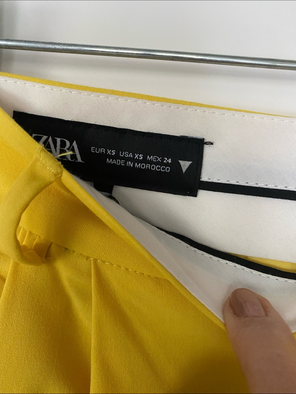 Zara Wide-Leg Pants Gold Yellow Mustard Bloggers Relaxed Fit XS NWT - Picture 9 of 15